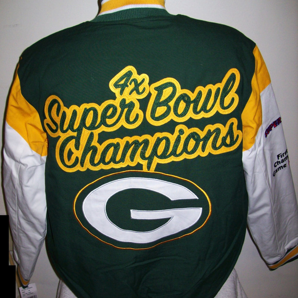 GREEN BAY PACKERS 4 TIME SUPER BOWL CHAMPIONSHIP JACKET
